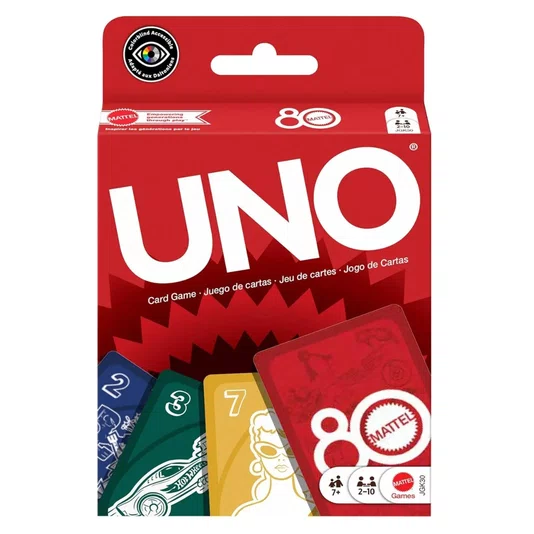 Jogo de Cartas Uno Aniversário 80 Anos Mattel