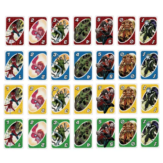 Jogo De Cartas Uno Marvel Spider Man Mattel 