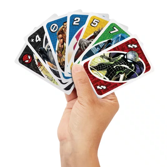 Jogo De Cartas Uno Marvel Spider Man Mattel 