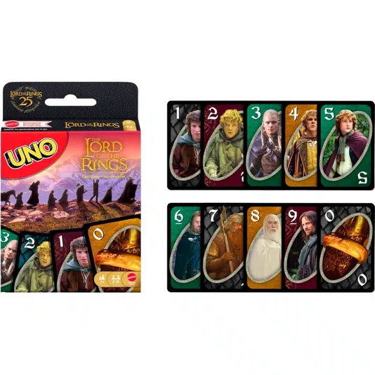 Jogo de Cartas Uno Senhor dos Anéis Mattel
