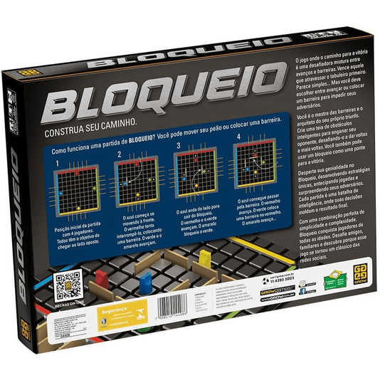 Jogo de Tabuleiro Bloqueio Construa Seu Caminho Grow