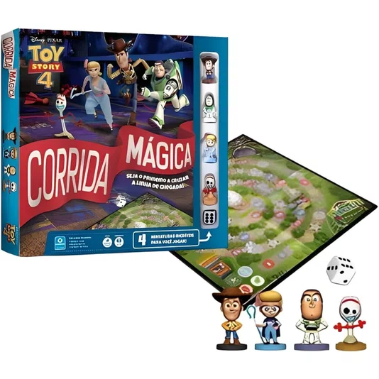 Jogo de Tabuleiro Corrida Mágica Toy Story 4 Disney Pixar Copag 