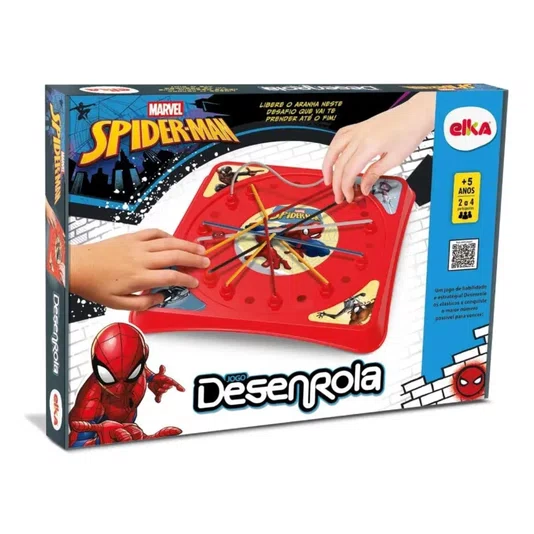 Jogo de Tabuleiro Desenrola Spider Man Elka