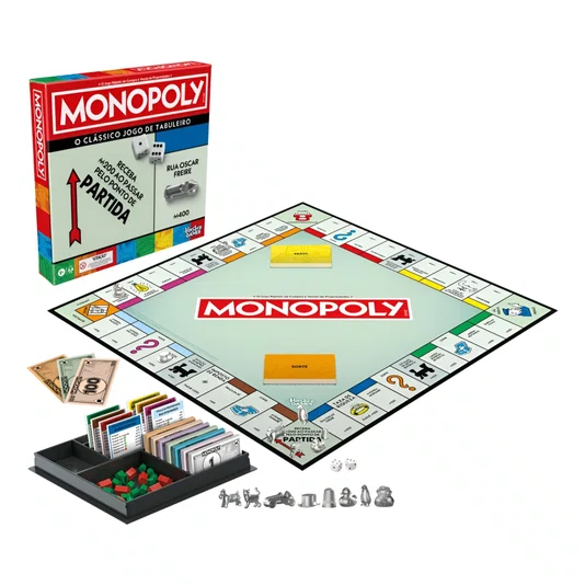 Jogo De Tabuleiro Monopoly Clássico Refresh Hasbro Games 