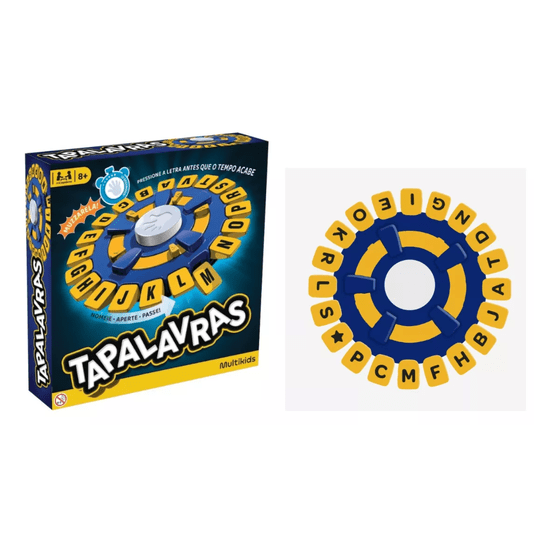 Jogo de Tabuleiro Tapalavras Multikids