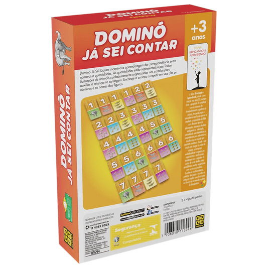 Jogo Dominó Já Sei Contar Grow