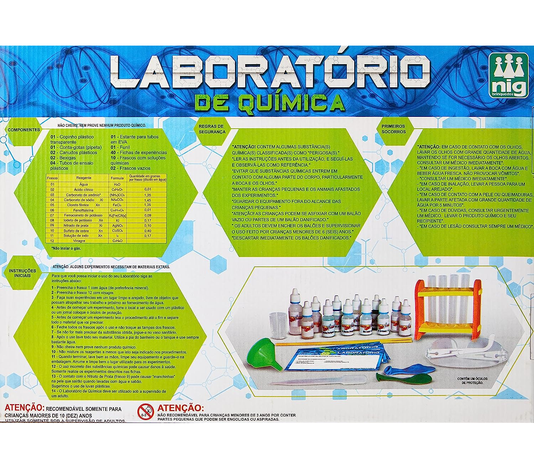 Jogo Laboratório de Química 40 Experiências Nig Brinquedos