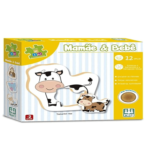 Jogo Mamãe e Bebê Be a Bá Nig Brinquedos