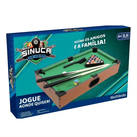 Jogo Mini Sinuca de Mesa Multikids 