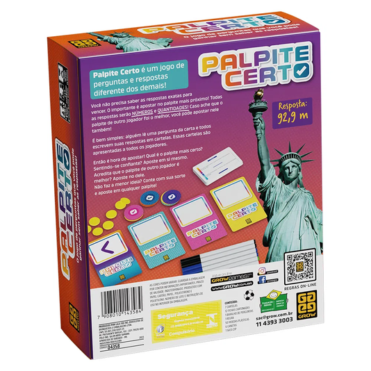 Jogo Palpite Certo Grow