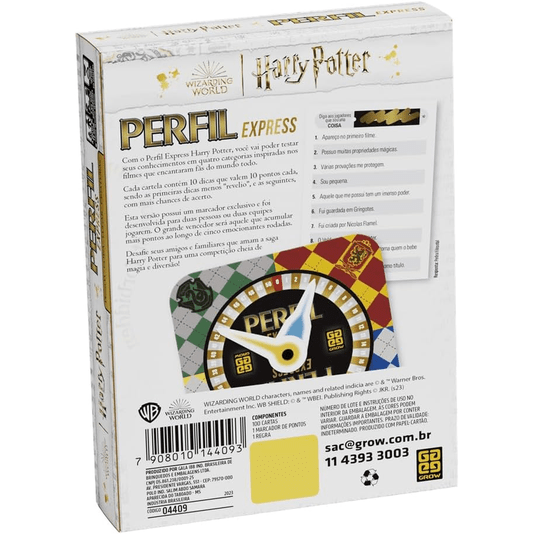 Jogo Perfil Express Harry Potter Grow