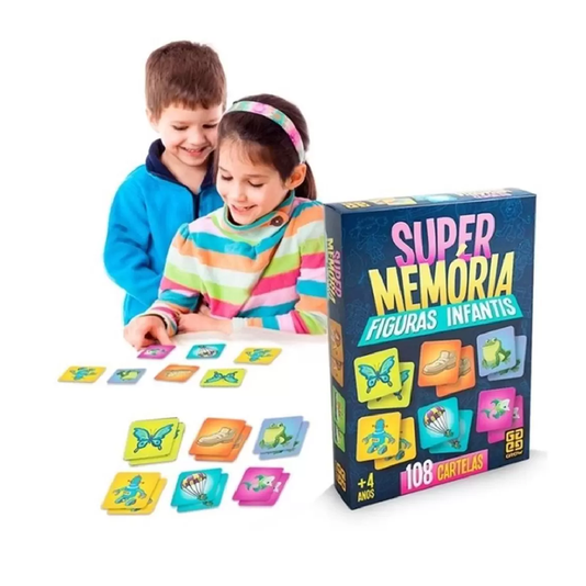 Jogo Super Memória Figuras Infantis Grow
