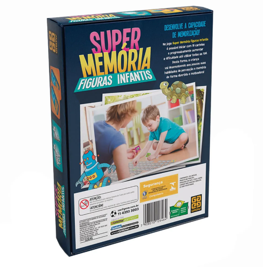 Jogo Super Memória Figuras Infantis Grow
