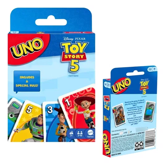 Jogos de Carta Uno Disney Toy Story 5 Mattel 