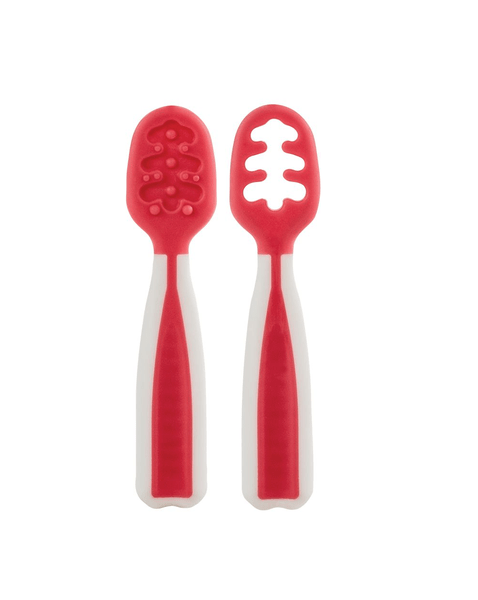 Kit Colher de Treinamento Dois Estágios para Bebê Rosa Buba