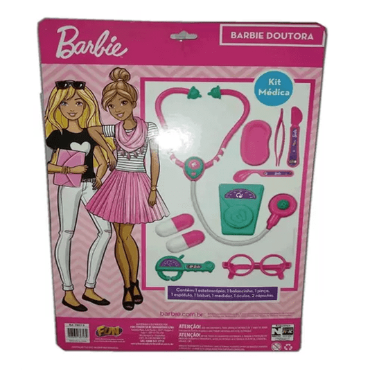 Kit de Médico Barbie Doutora Barão Toys 