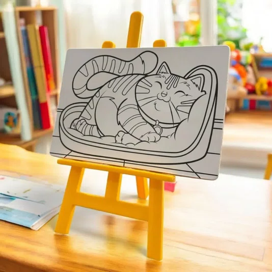 Kit De Pintura Infantil Gato Nig Brinquedos
