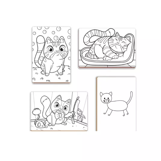 Kit De Pintura Infantil Gato Nig Brinquedos