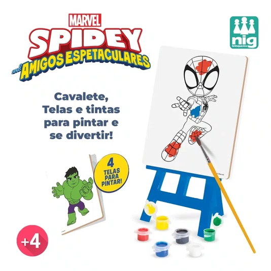 Kit De Pintura Infantil Homem Aranha Nig Brinquedos