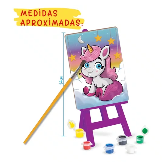 Kit De Pintura Infantil Unicórnios Nig Brinquedos
