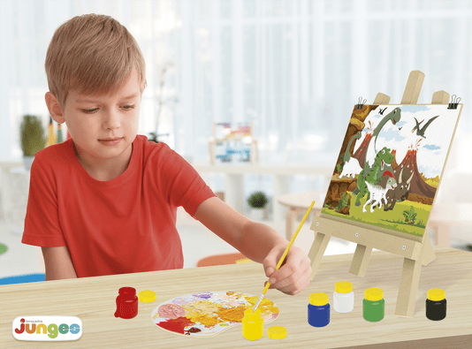 Kit de Pinturas Infantil Dinos Fazendo Arte Junges