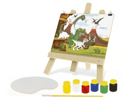 Kit de Pinturas Infantil Dinos Fazendo Arte Junges