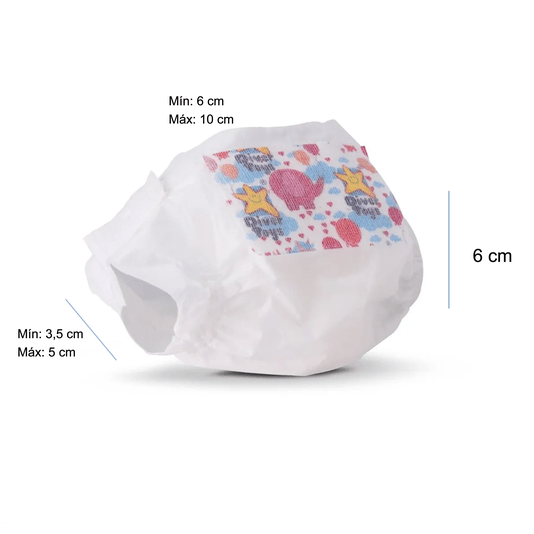 Kit Fraldinha para Boneca 6 Unidades My Little Divertoys