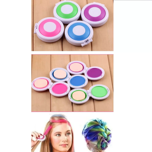 Kit Mechas Coloridas e Adesivo de Unha Polibrinq