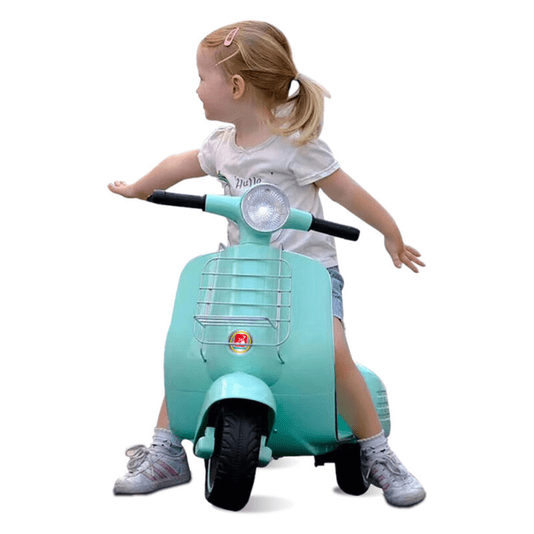 Lambreta Elétrica 6V Turquesa Bandeirante