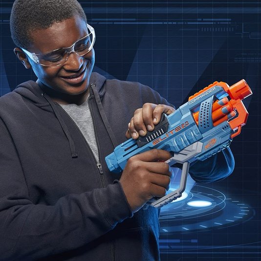 Lançador Commander RD-6 Nerf Elite 2.0 Hasbro