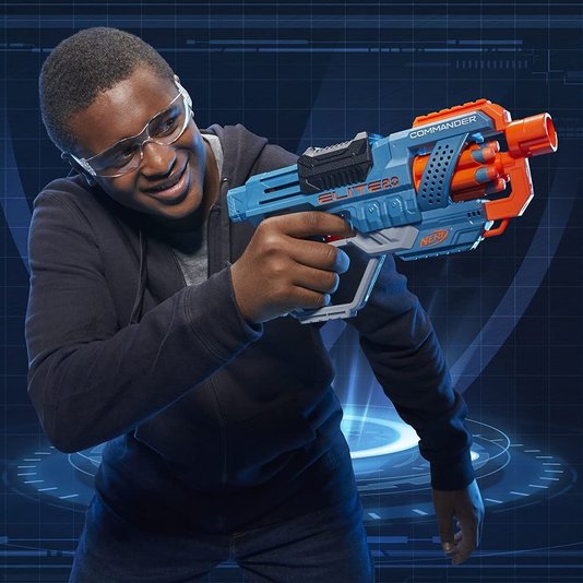 Lançador Commander RD-6 Nerf Elite 2.0 Hasbro