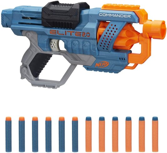 Lançador Commander RD-6 Nerf Elite 2.0 Hasbro