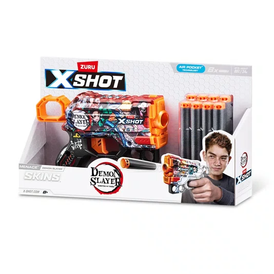 Lançador de Dardos X-Shot Skins Menace Demon Slayer Candide 