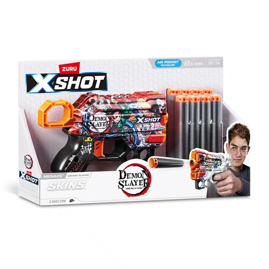Lançador de Dardos X-Shot Skins Menace Demon Slayer Candide 