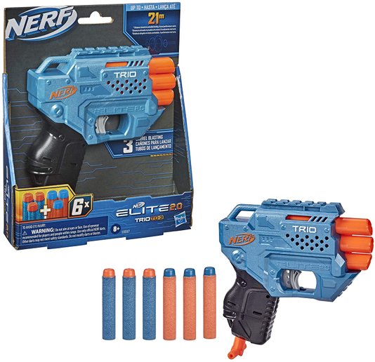 Lançador Trio TD - 3 Nerf Elite 2.0 Hasbro 
