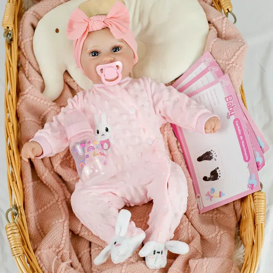 Laura Baby Boneca Bebê Reborn Chloe 18 Shiny Toys 