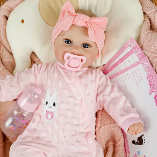 Laura Baby Boneca Bebê Reborn Chloe 18 Shiny Toys 