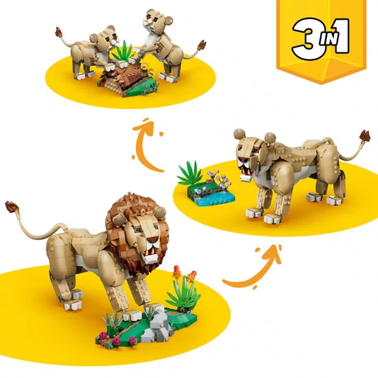 Leão Majestoso Lego Creator 3 em 1