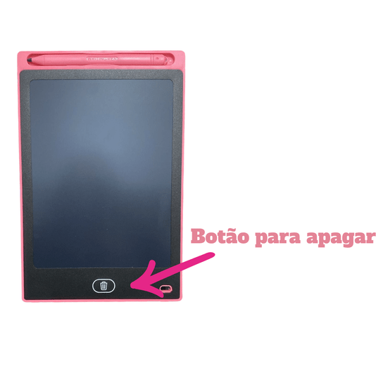 Lousa Mágica Infantil LCD Rosa CKS