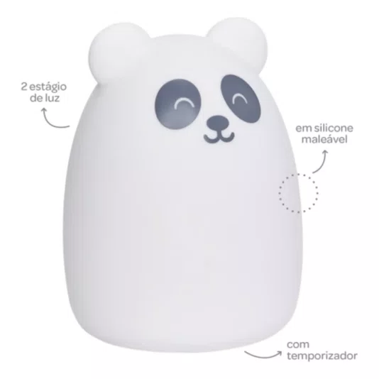 Luminária em Silicone Gumy Ursinho Buba