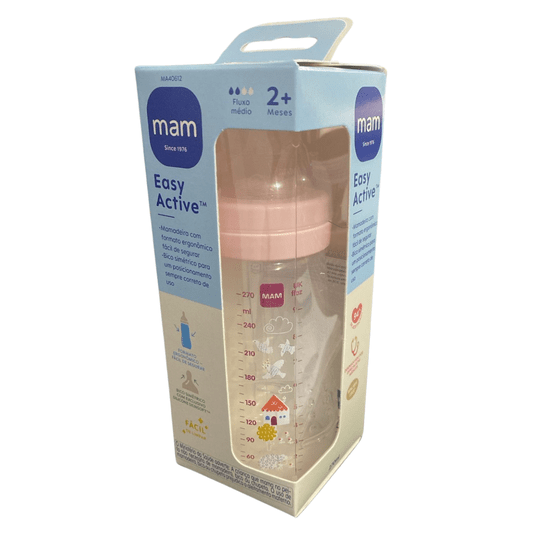 Mamadeira Easy Active 270 ml Rosa MAM