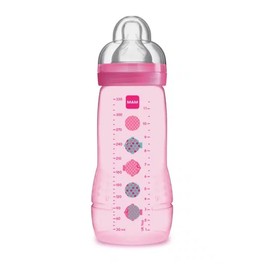 Mamadeira Easy Active 330 ml Rosa MAM