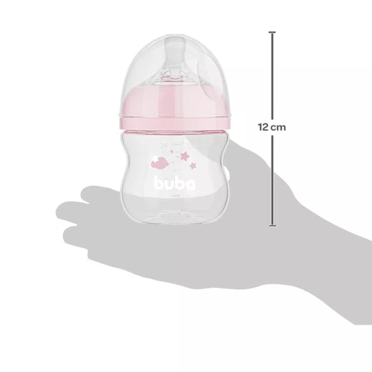 Mamadeira Easy Flow 120 ml Nuvem Rosa Buba