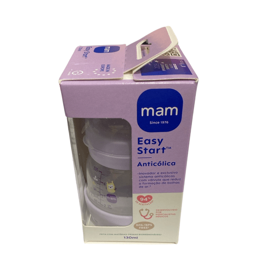 Mamadeira Easy Start 130 ml Lilás MAM