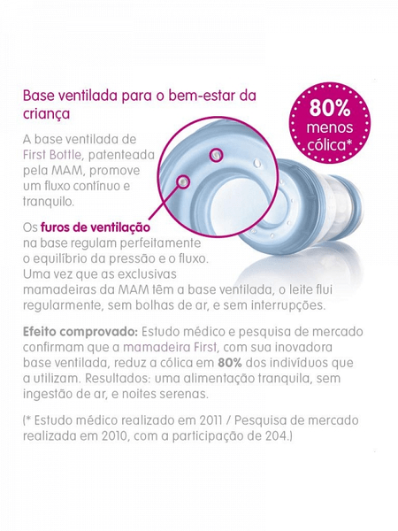 Mamadeira Easy Start 260 ml Lilás MAM