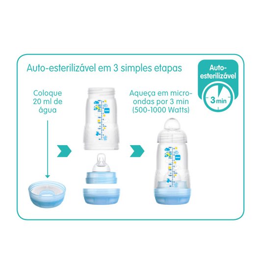 Mamadeira Easy Start 320ml Branca MAM