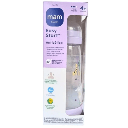 Mamadeira Easy Start 320 ml Lilás MAM