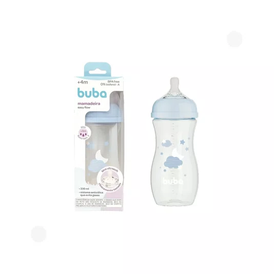 Mamadeira Easy Flow 330 ml Nuvem Azul Buba
