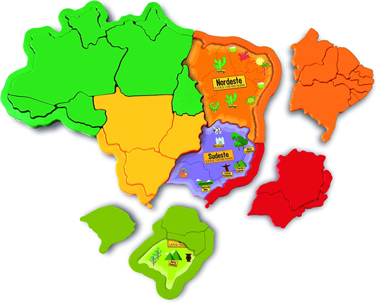 Mapa do Brasil 3D Plástico Elka 