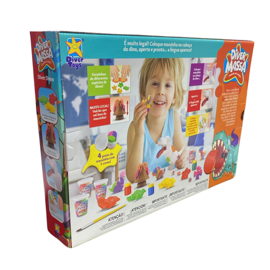 Massinha de Modelar Diver Massa Diver Dinos Divertoys
